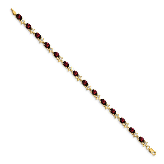 Gold Floral Diamond & Gemstone Bracelets