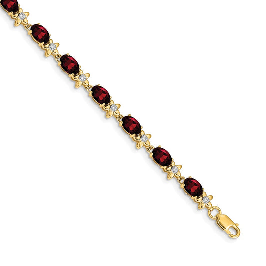 Gold Floral Diamond & Gemstone Bracelets