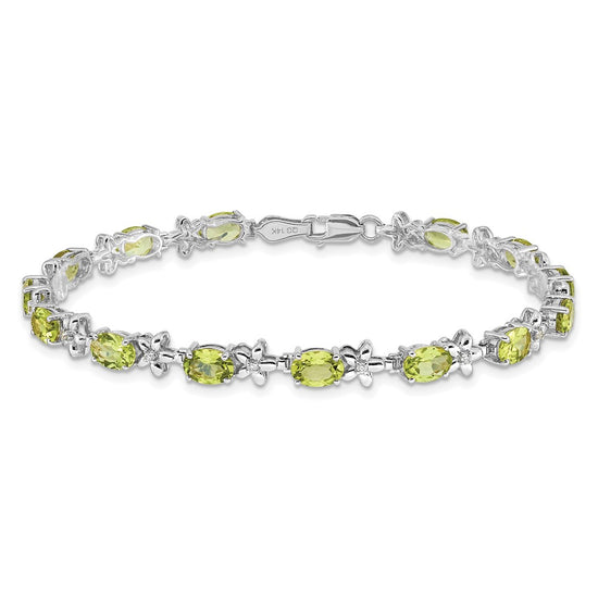 Gold Floral Diamond & Gemstone Bracelets