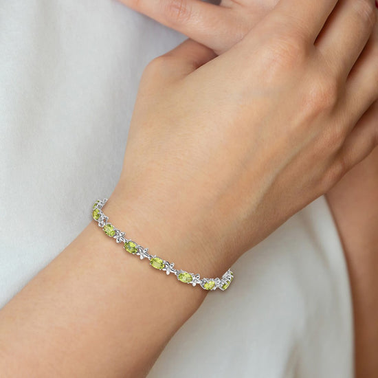 Gold Floral Diamond & Gemstone Bracelets