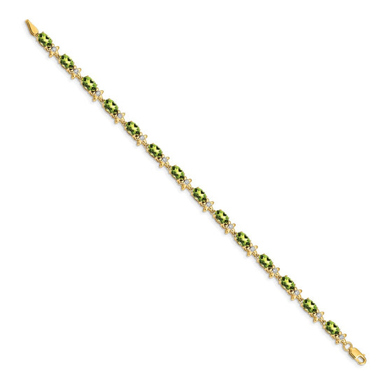 Gold Floral Diamond & Gemstone Bracelets