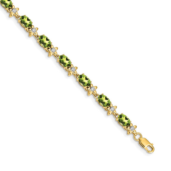 Gold Floral Diamond & Gemstone Bracelets