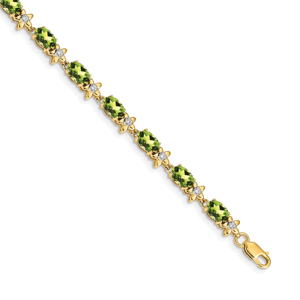 Gold Floral Diamond & Gemstone Bracelets