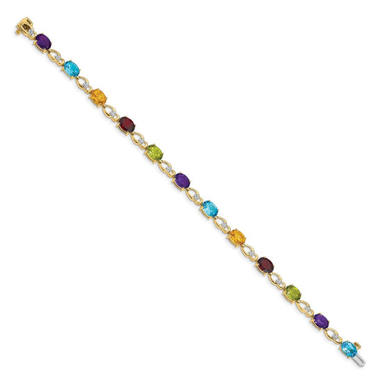Gold Diamond & Gemstone Bracelets