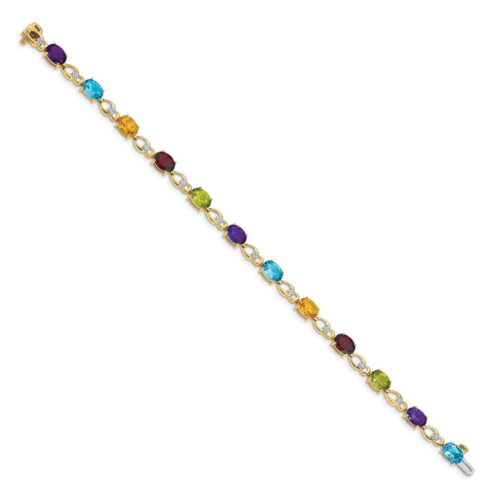 Gold Diamond & Gemstone Bracelets