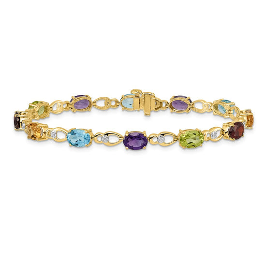 Gold Diamond & Gemstone Bracelets