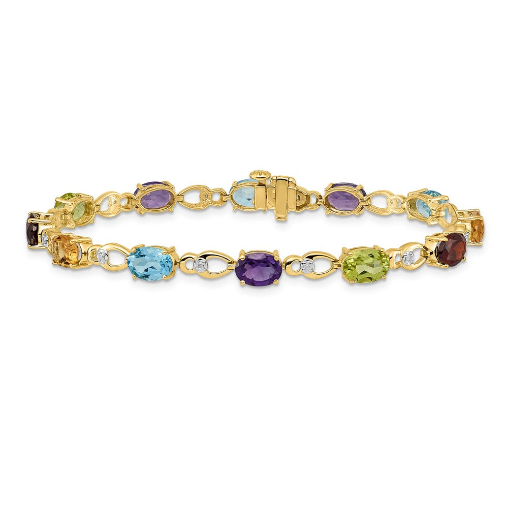 Gold Diamond & Gemstone Bracelets