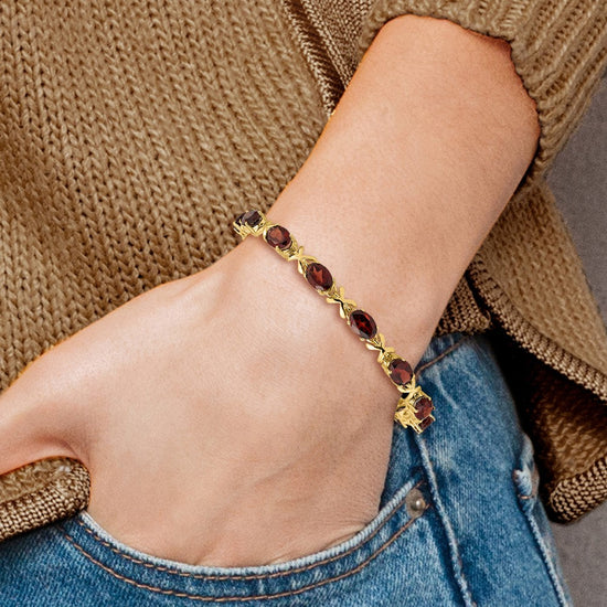 Gold Gemstone Bracelets