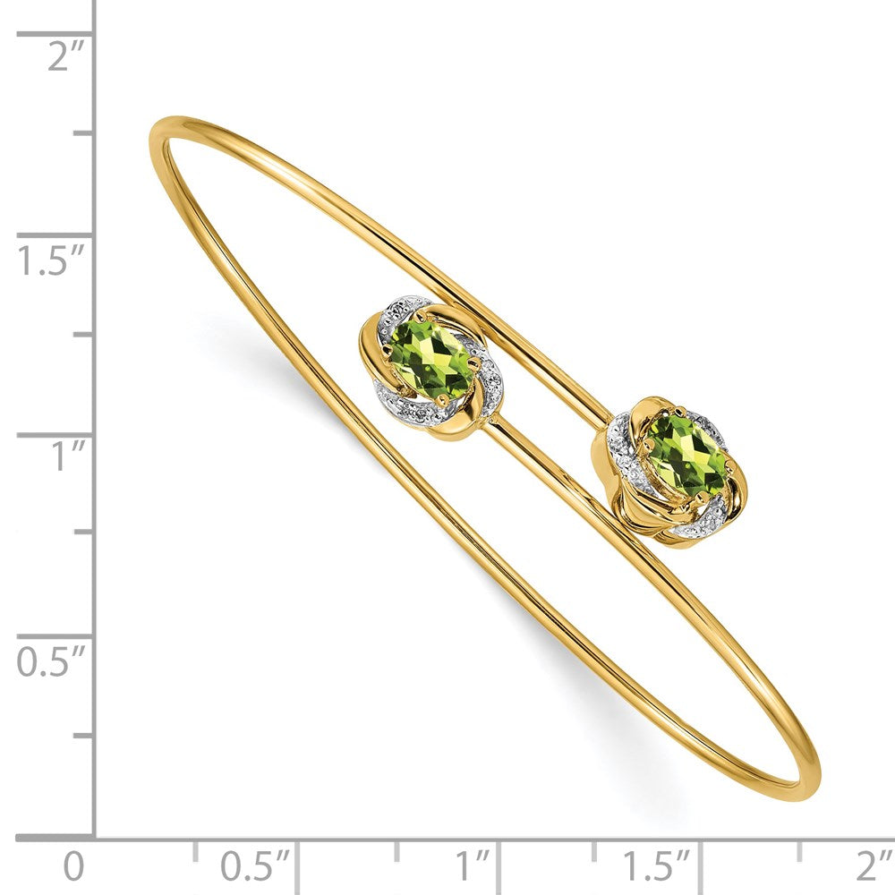 Gold Diamond & Gemstone Flexible Bangles