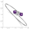 Gold Diamond & Gemstone Flexible Bangles
