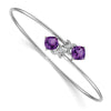 Gold Diamond & Gemstone Flexible Bangles