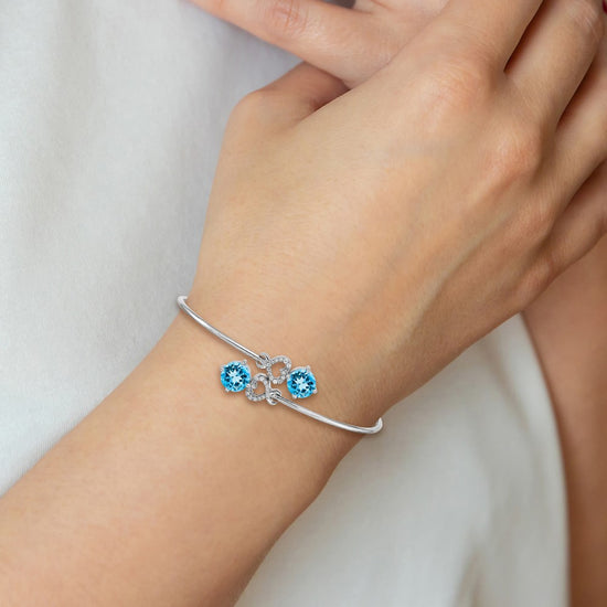 Diamond & Gemstone Flexible Bangles