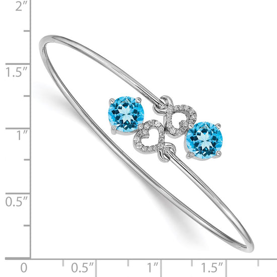 Diamond & Gemstone Flexible Bangles