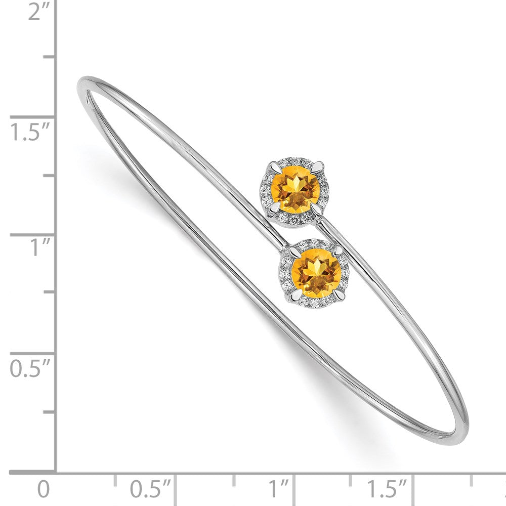 Gold Diamond & Gemstone Flexible Bangles