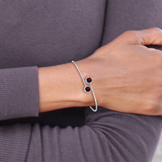 Gold Diamond & Gemstone Flexible Bangles