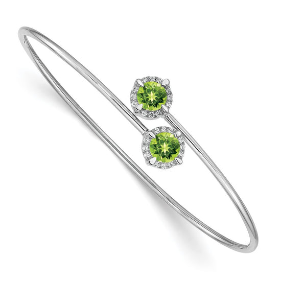 Gold Diamond & Gemstone Flexible Bangles