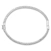 14k White Gold 2 1/2 carat Lab Grown Diamond VS/SI+ G+ Complete Eternity Bangle Bracelet
