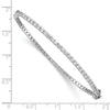 14k White Gold 2 1/2 carat Lab Grown Diamond VS/SI+ G+ Complete Eternity Bangle Bracelet