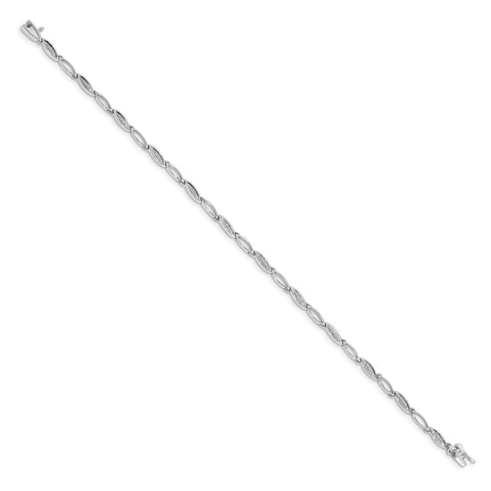 Gold Diamond Oval Link Bracelets