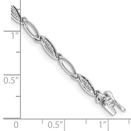 Gold Diamond Oval Link Bracelets