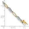 Gold Diamond Oval Link Bracelets