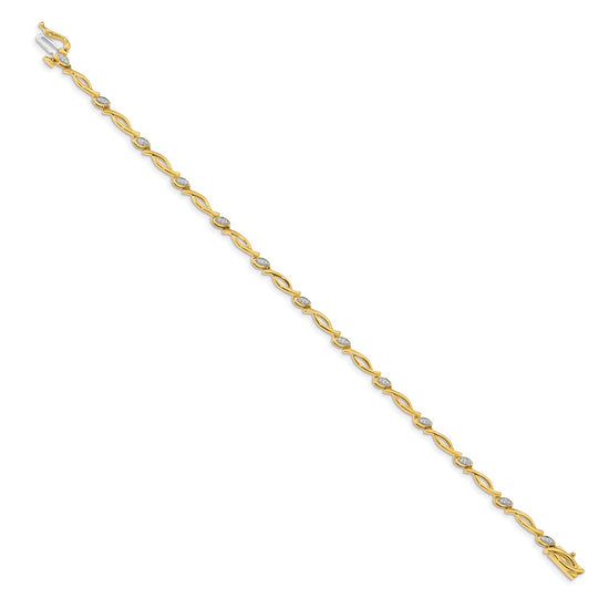 10k Diamond Bracelet
