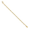14k Complete 1/8 carat Diamond Fancy Link 7.5 inch Bracelet