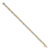 Gold Two-tone Fancy Diamond Tennis Bracelet