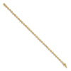 14k Complete 3/4 carat Diamond Round and Oval Link 7 inch Bracelet
