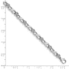 14k White Gold 1 carat Lab Grown Diamond VS/SI+ G+ Complete 7 inch Flower Infinity Bracelet