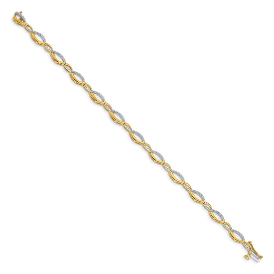 10k Diamond Bracelet