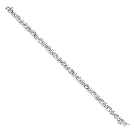 Gold Diamond Infinity Link Bracelets