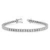 14k White Gold Complete 1 carat Diamond Illusion Setting 7 inch Tennis Bracelet