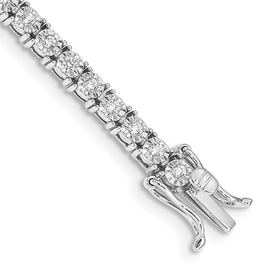 Gold Diamond Illusion Setting Bracelets