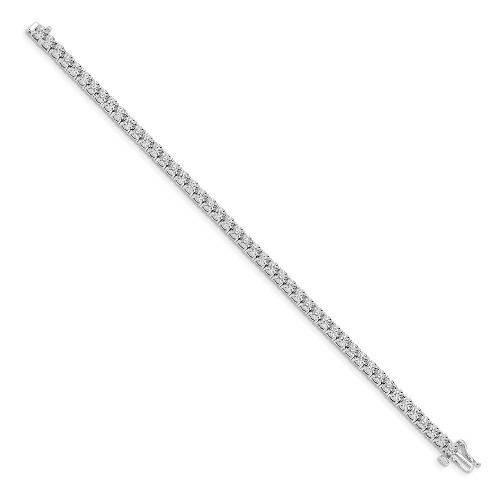 Gold Diamond Cluster Setting Bracelets