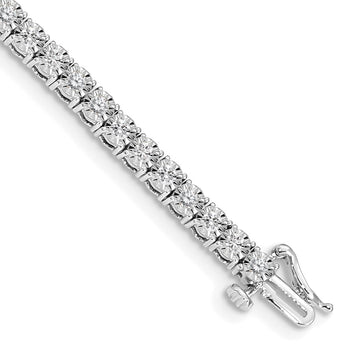 Gold Diamond Cluster Setting Bracelets