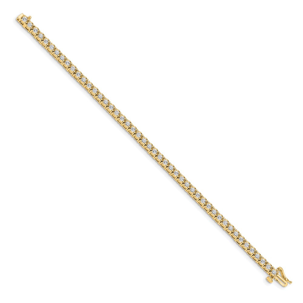 Gold Diamond Cluster Setting Bracelets