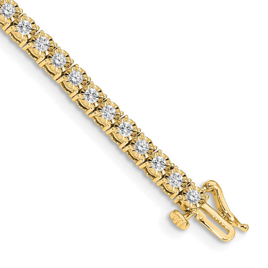 Gold Diamond Cluster Setting Bracelets