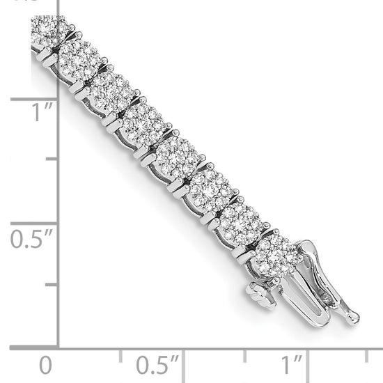 Gold Diamond Cluster Setting Bracelets