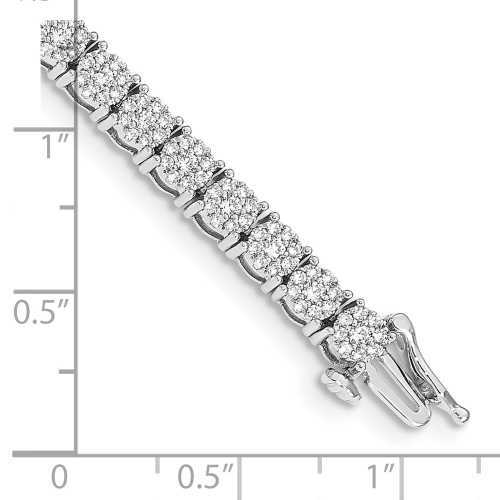 Gold Diamond Cluster Setting Bracelets