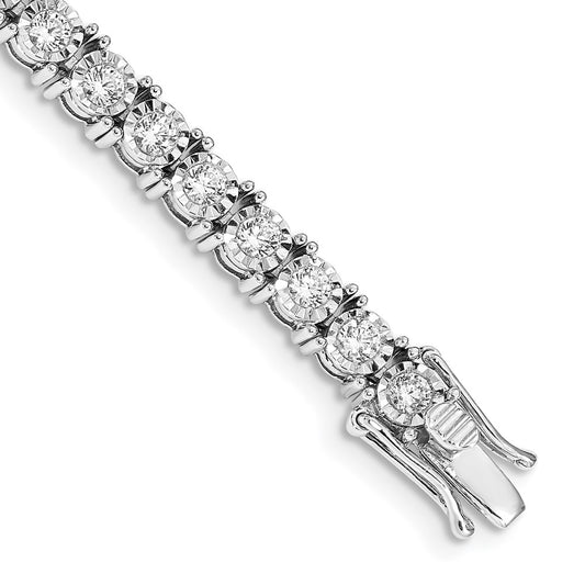 Gold Diamond Illusion Setting Bracelets