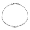 Lab Grown Diamond Bezel Set Bar Bracelets