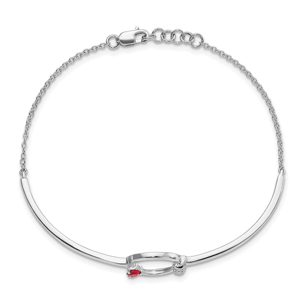 Gold Diamond & Gemstone Circle Bracelets