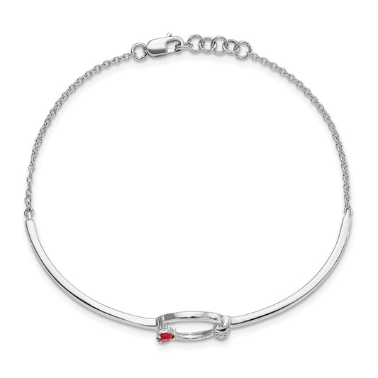 Gold Diamond & Gemstone Circle Bracelets
