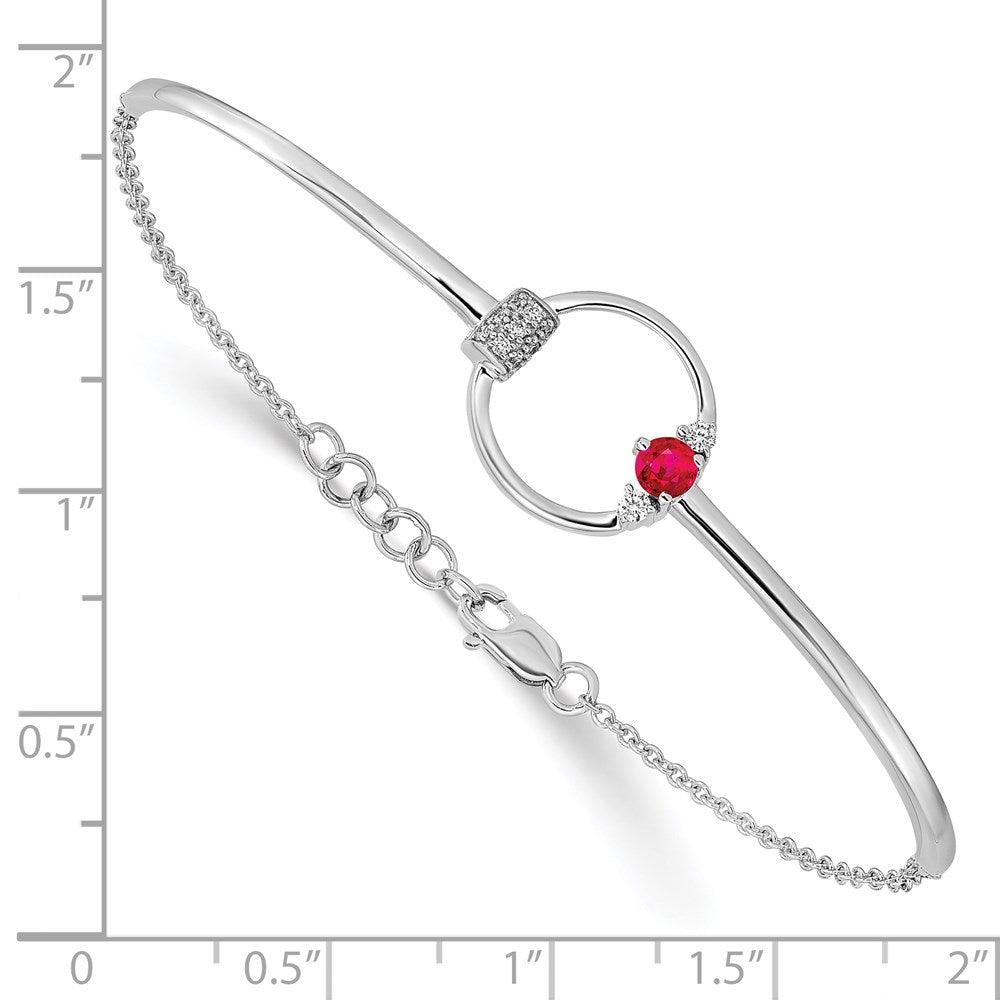 Gold Diamond & Gemstone Circle Bracelets