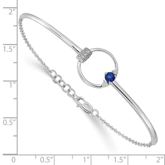 Gold Diamond & Gemstone Circle Bracelets