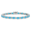 Gold Diamond & Oval Gemstone Bracelets