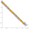 Gold Diamond & Oval Gemstone Bracelets