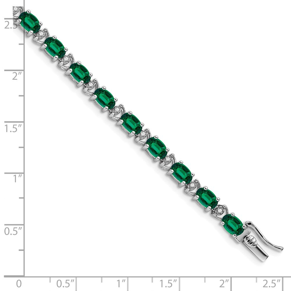 Gold Diamond & Oval Gemstone Bracelets