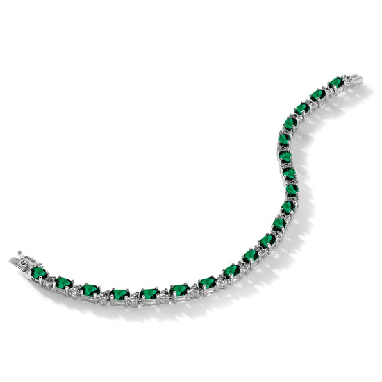 Gold Diamond & Oval Gemstone Bracelets